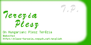 terezia plesz business card